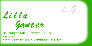 lilla ganter business card